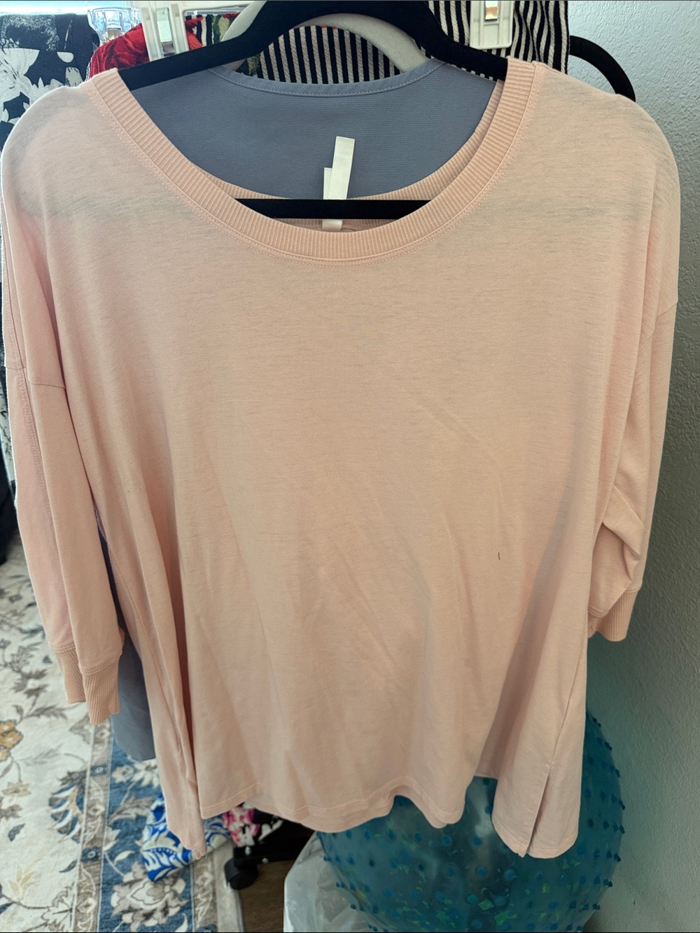 LuLaRoe Soft Light Pink Short Sleeve Knit Top